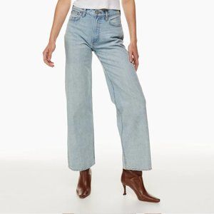 Denim Forum The Farrah High Rise Wide Leg 28 NWT